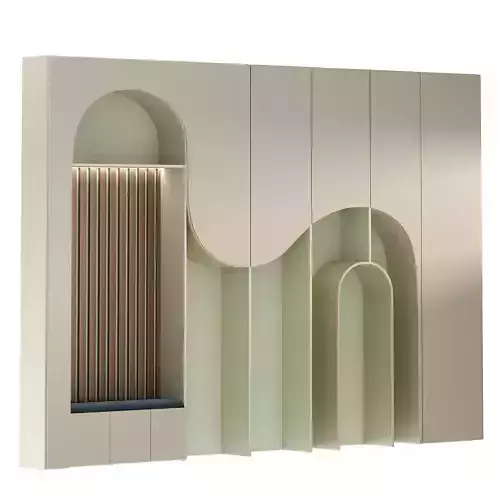  Designer Wardrobe with Built in Bench