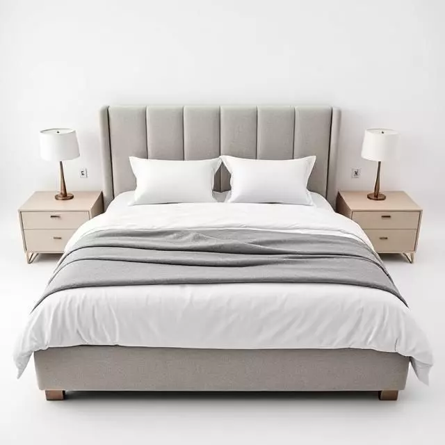 mordern bed set 3d 3D print model