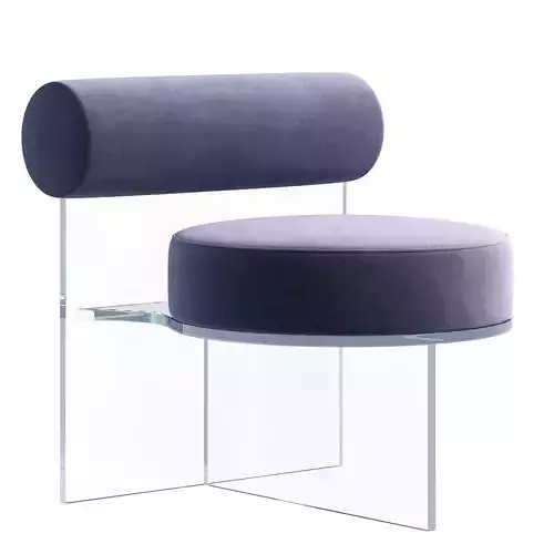 Modern Transparent Office Chair 3D model