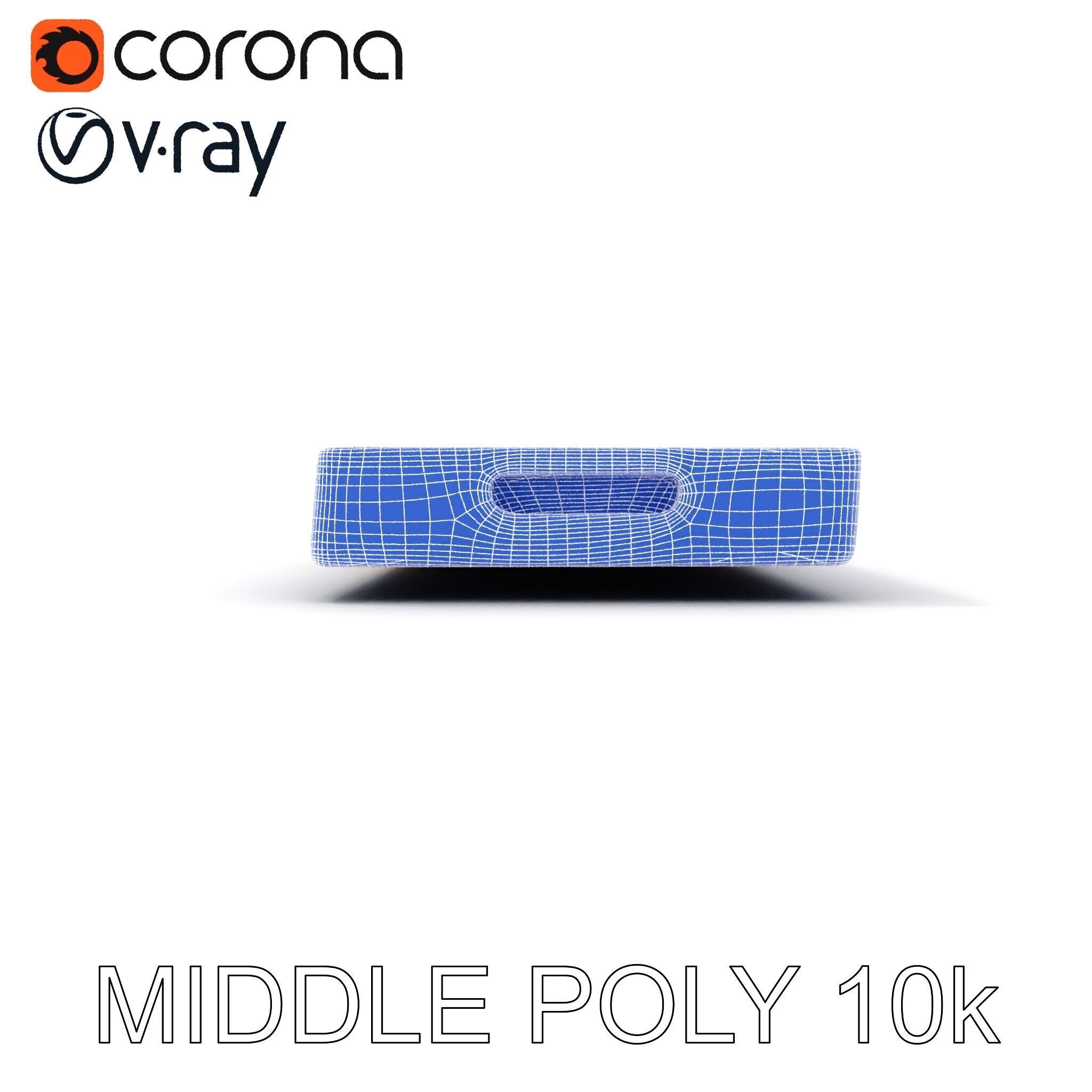 Wooden Serving Tray Model Pack Low-poly 3D model_31