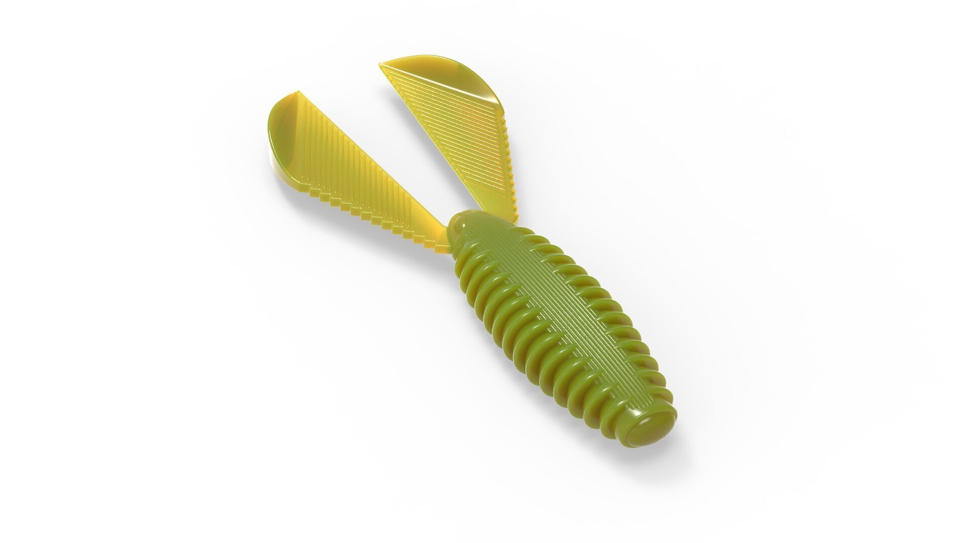 Soft fishing lure - Ribbed Creature 100mm 3D print model_10