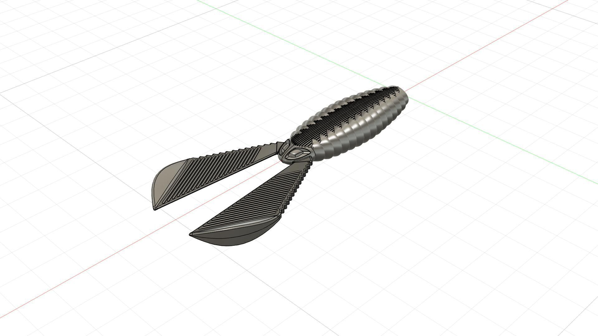 Soft fishing lure - Ribbed Creature 100mm 3D print model_19