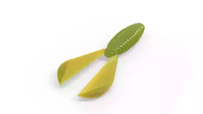 Soft fishing lure - Ribbed Creature 100mm  3D print model