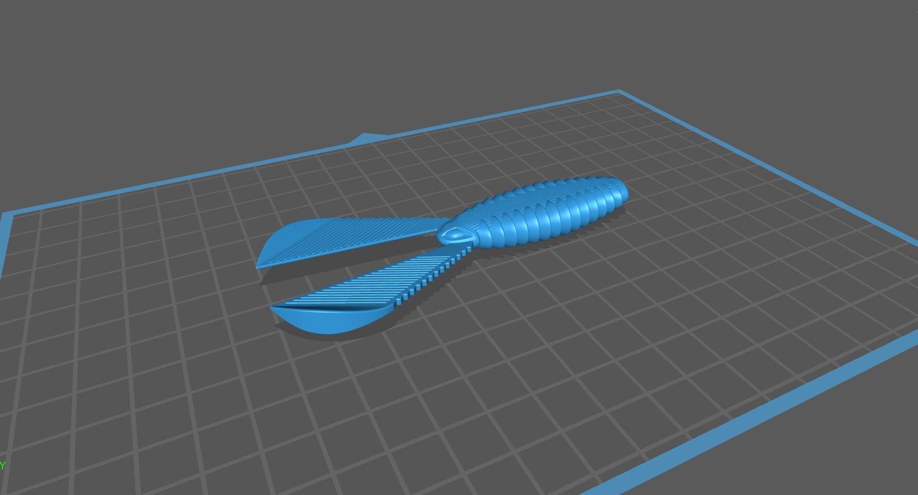 Soft fishing lure - Ribbed Creature 100mm 3D print model_22