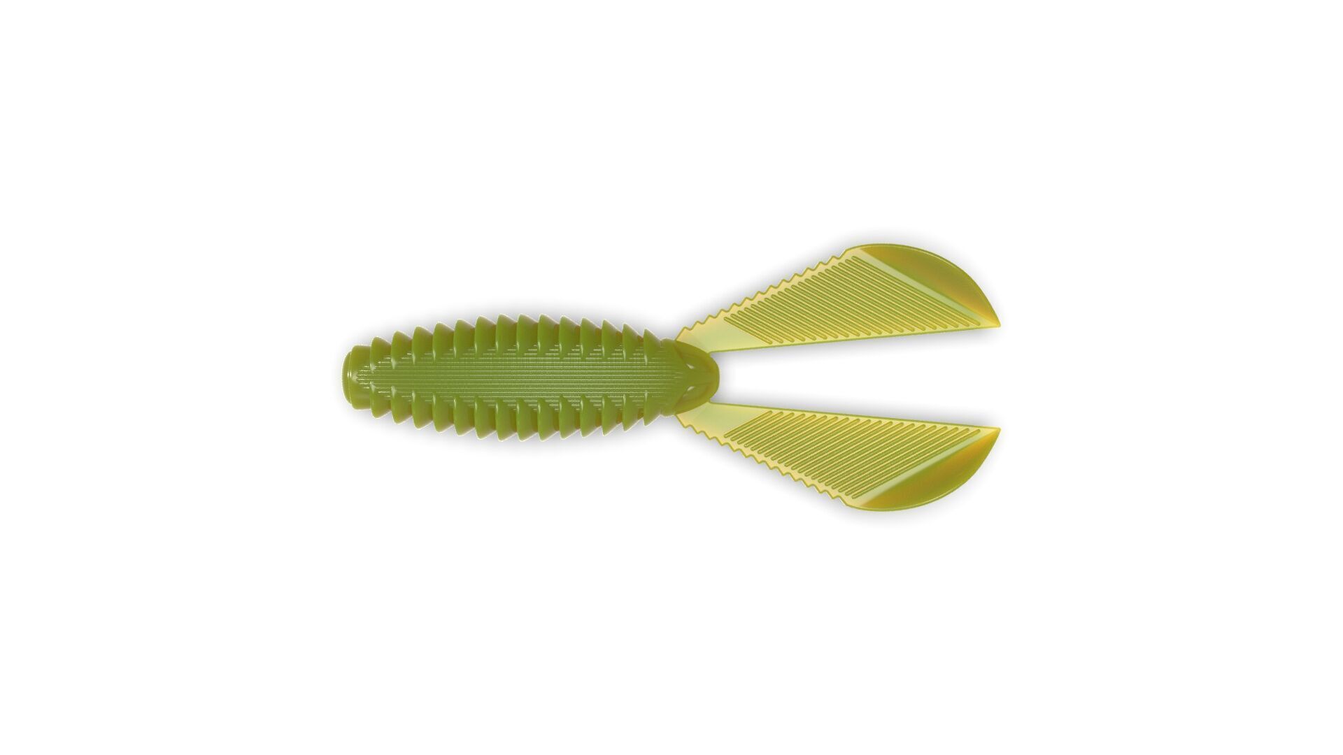Soft fishing lure - Ribbed Creature 100mm 3D print model_1