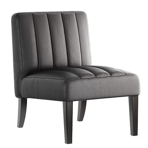 Anton Faux Leather Side Chair 3D model