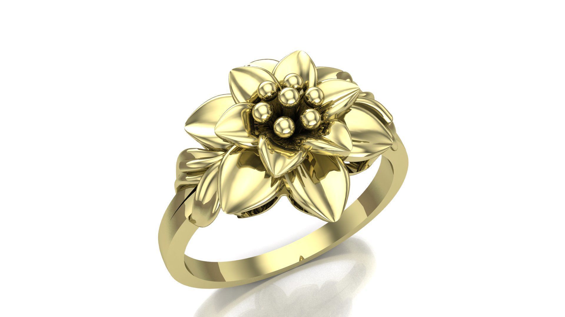 10 Flower Rings 3D Model Collection_6