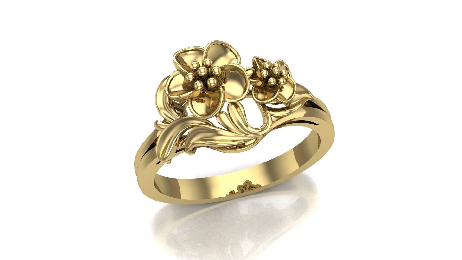 10 Flower Rings 3D Model Collection_10