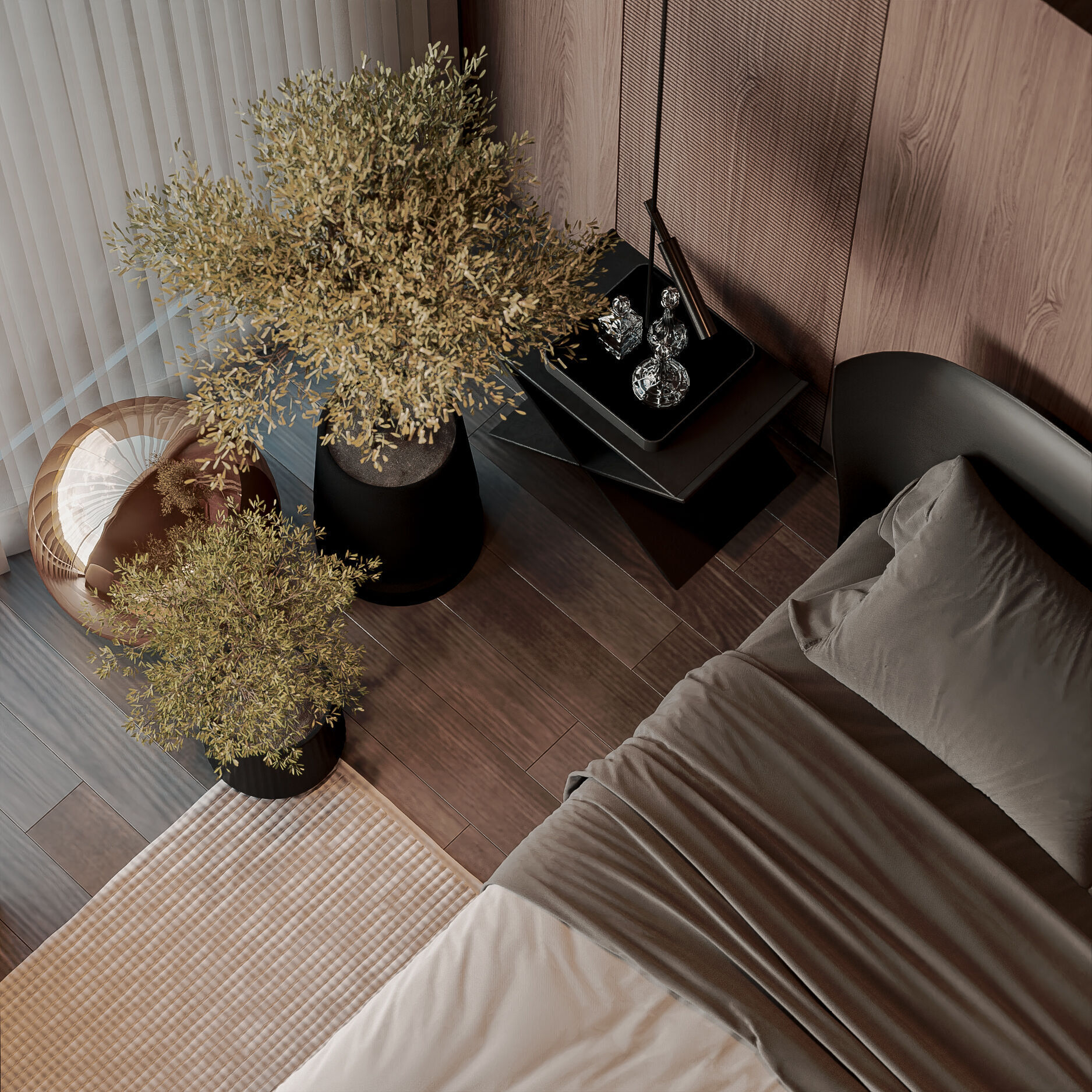 Bedroom Interior Model 3D model_10