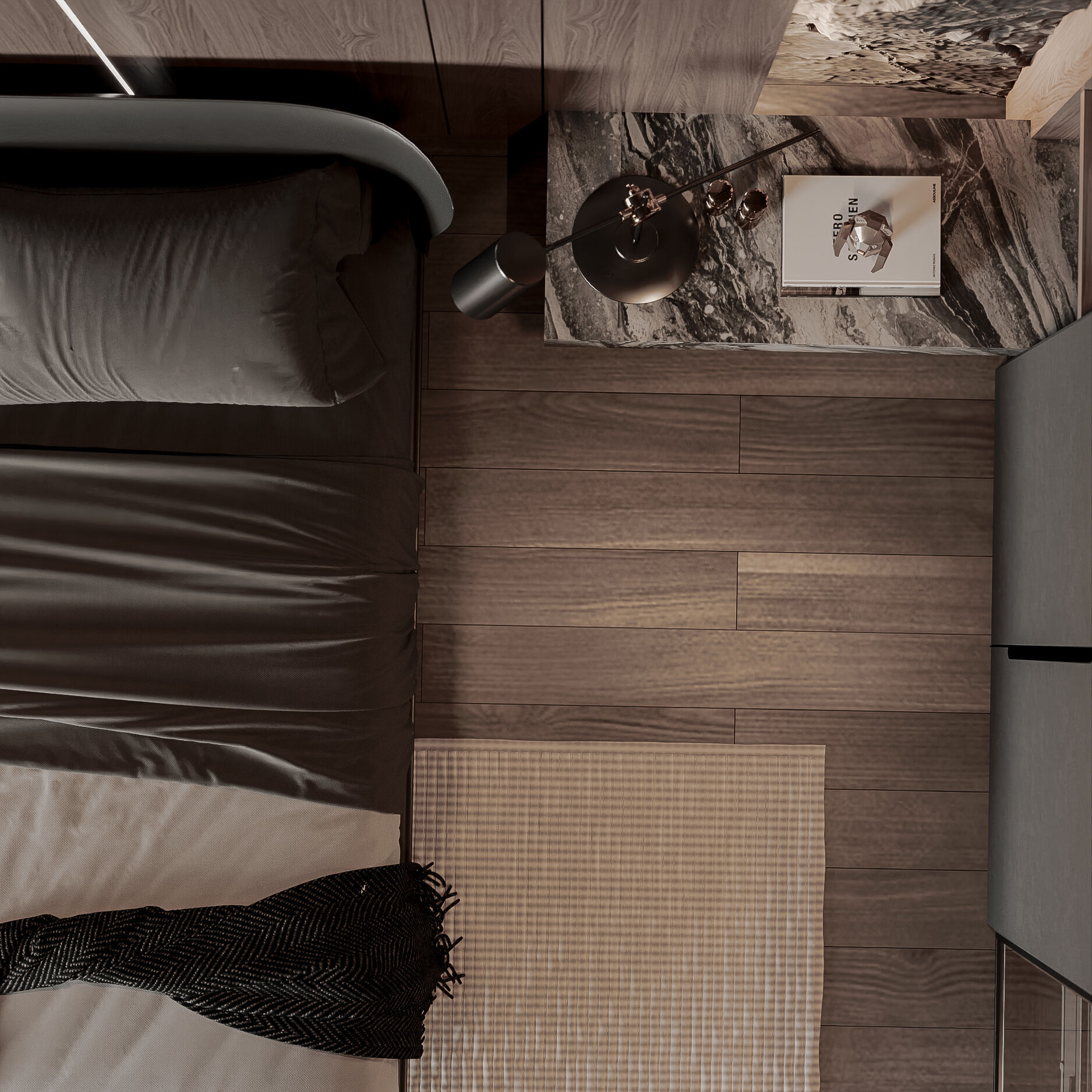 Bedroom Interior Model 3D model_12