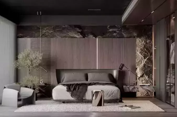 Bedroom Interior Model 3D model Bedroom Interior Model 3D model