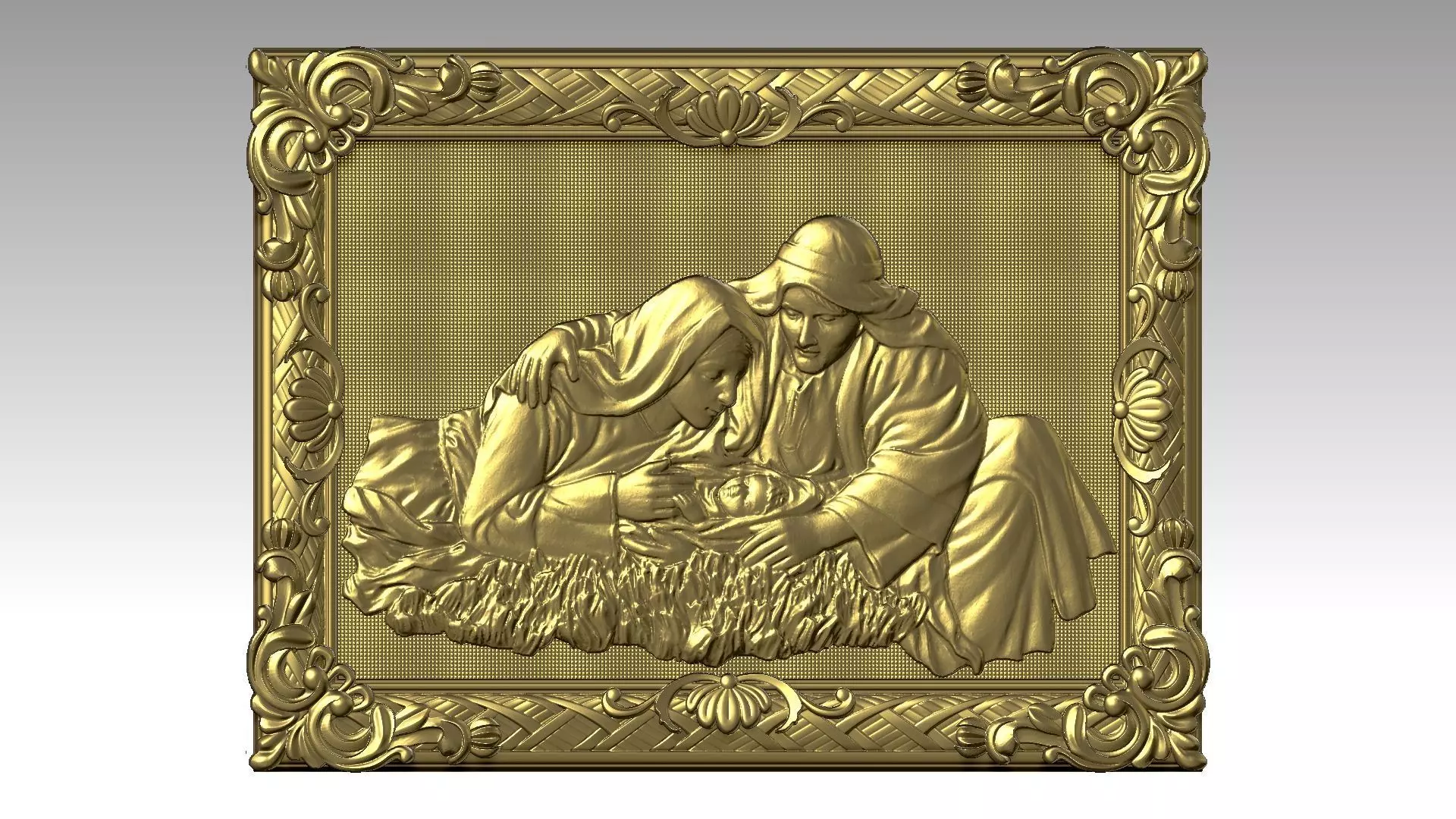 Noel relief 3D print model