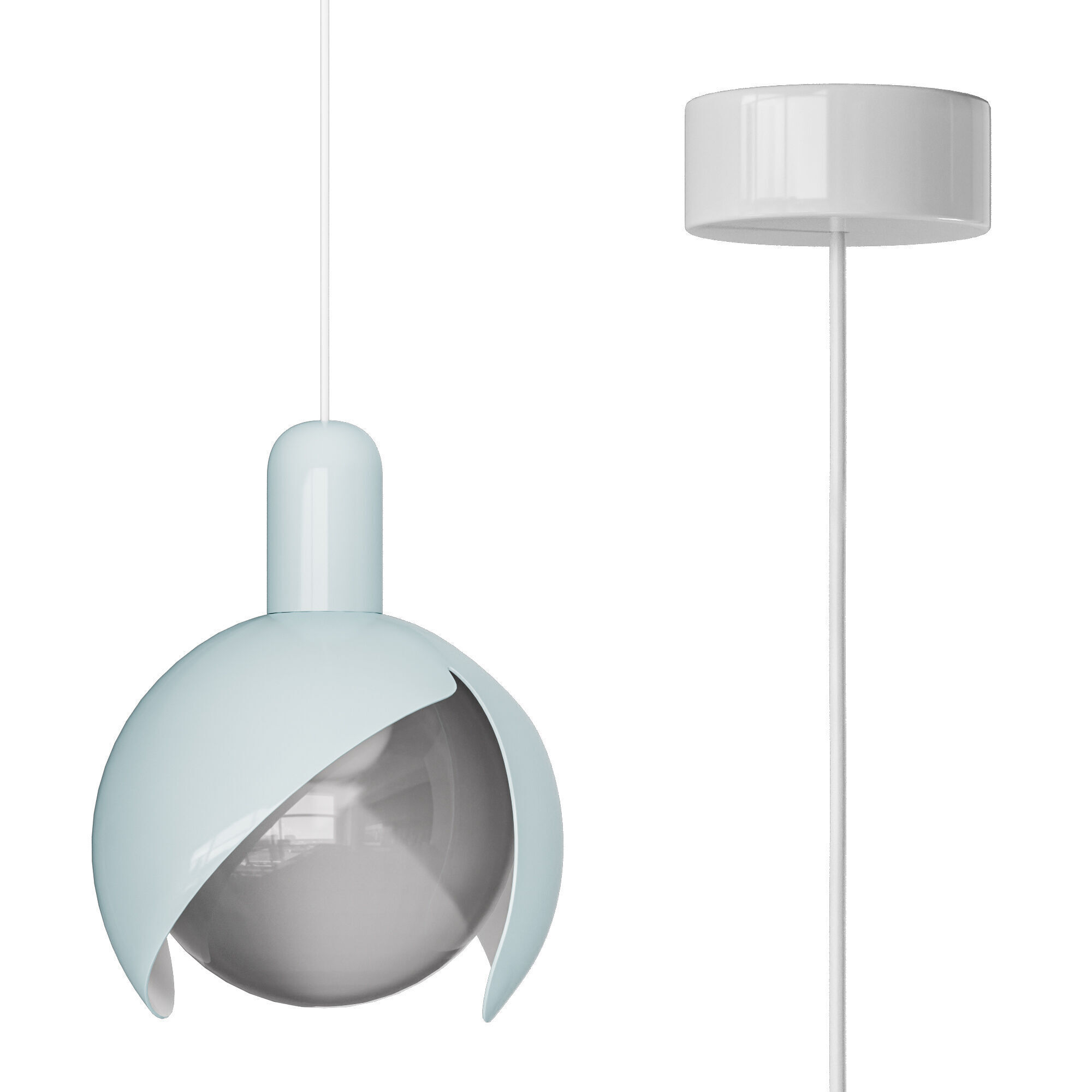 Periwinkle Pendant Light by Circu 3D model_4