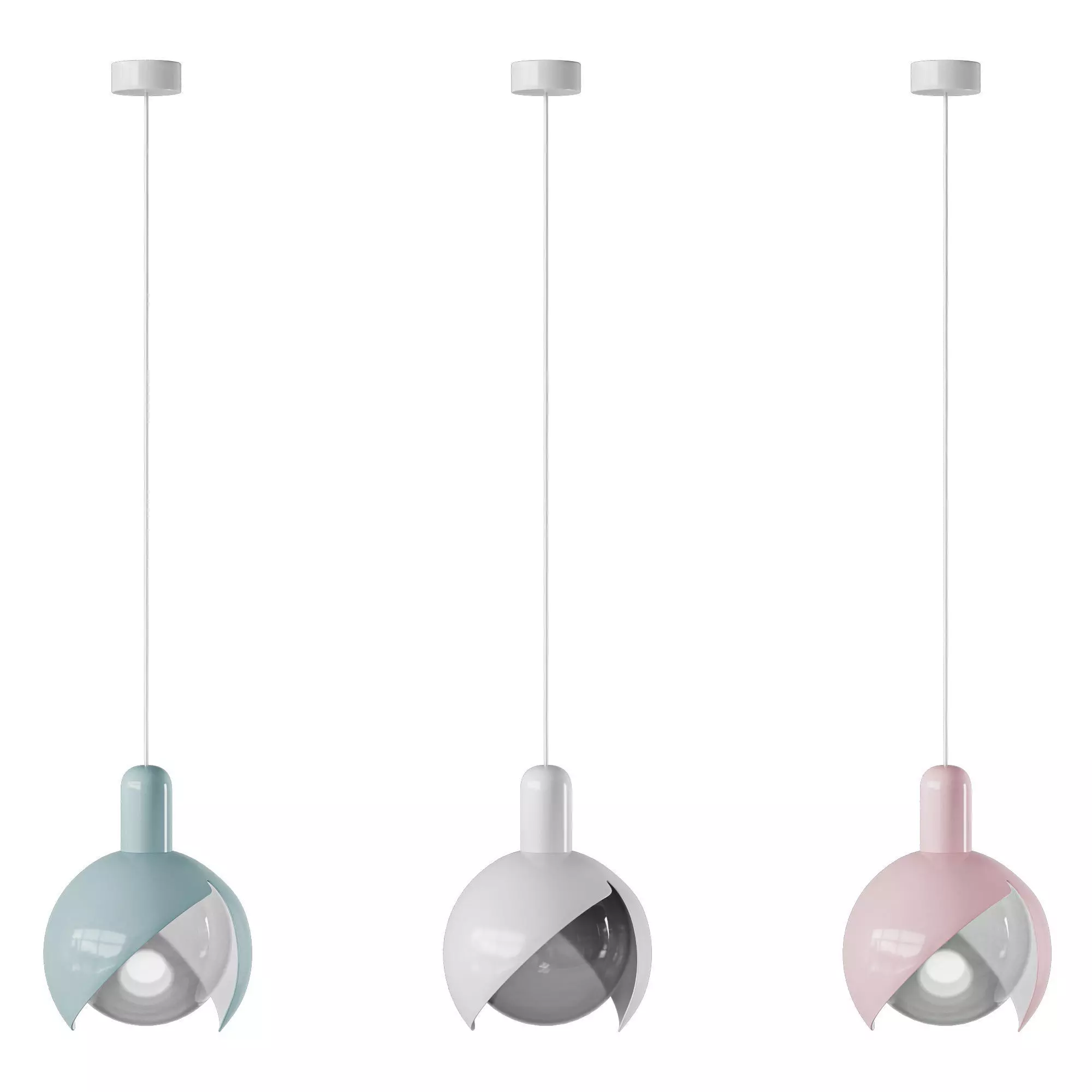 Periwinkle Pendant Light by Circu 3D model_0