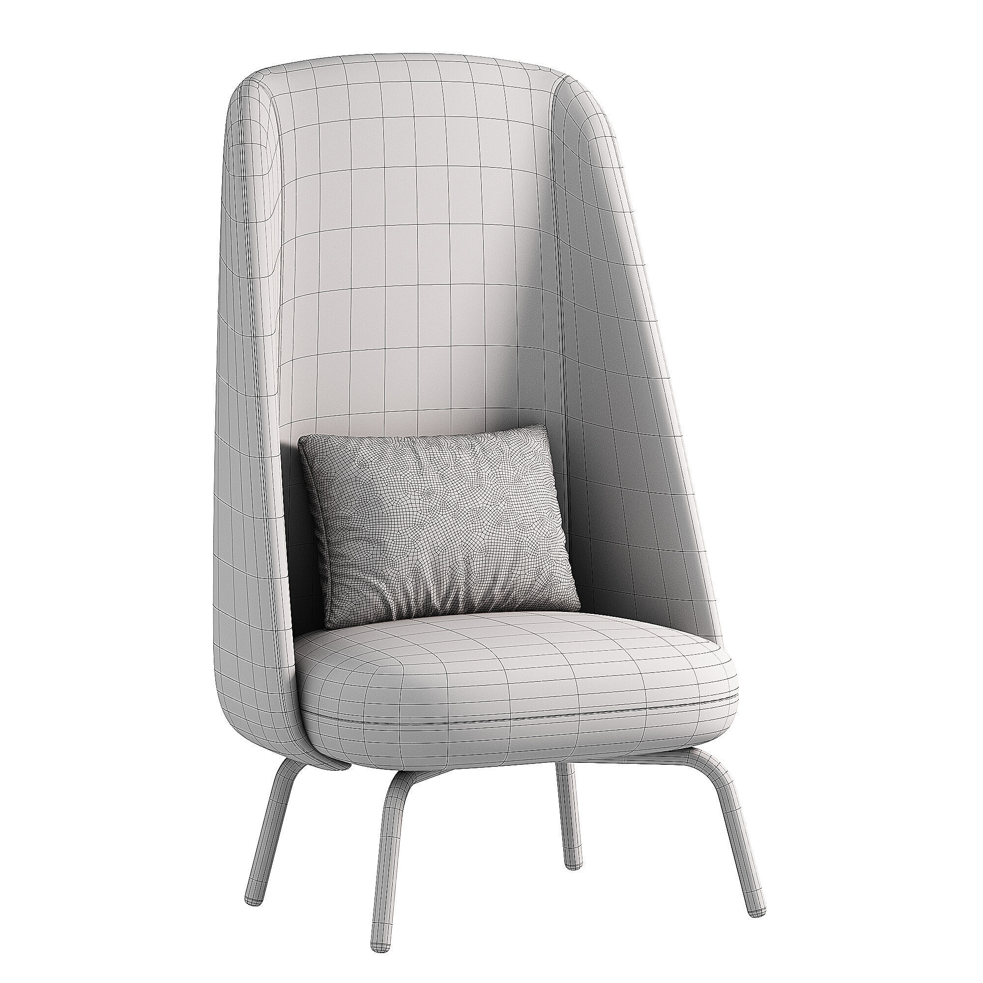 NEST Easy Chair XL 3D model_3