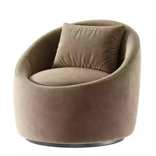Elijana Modern Upholstered Swivel Barrel Chair