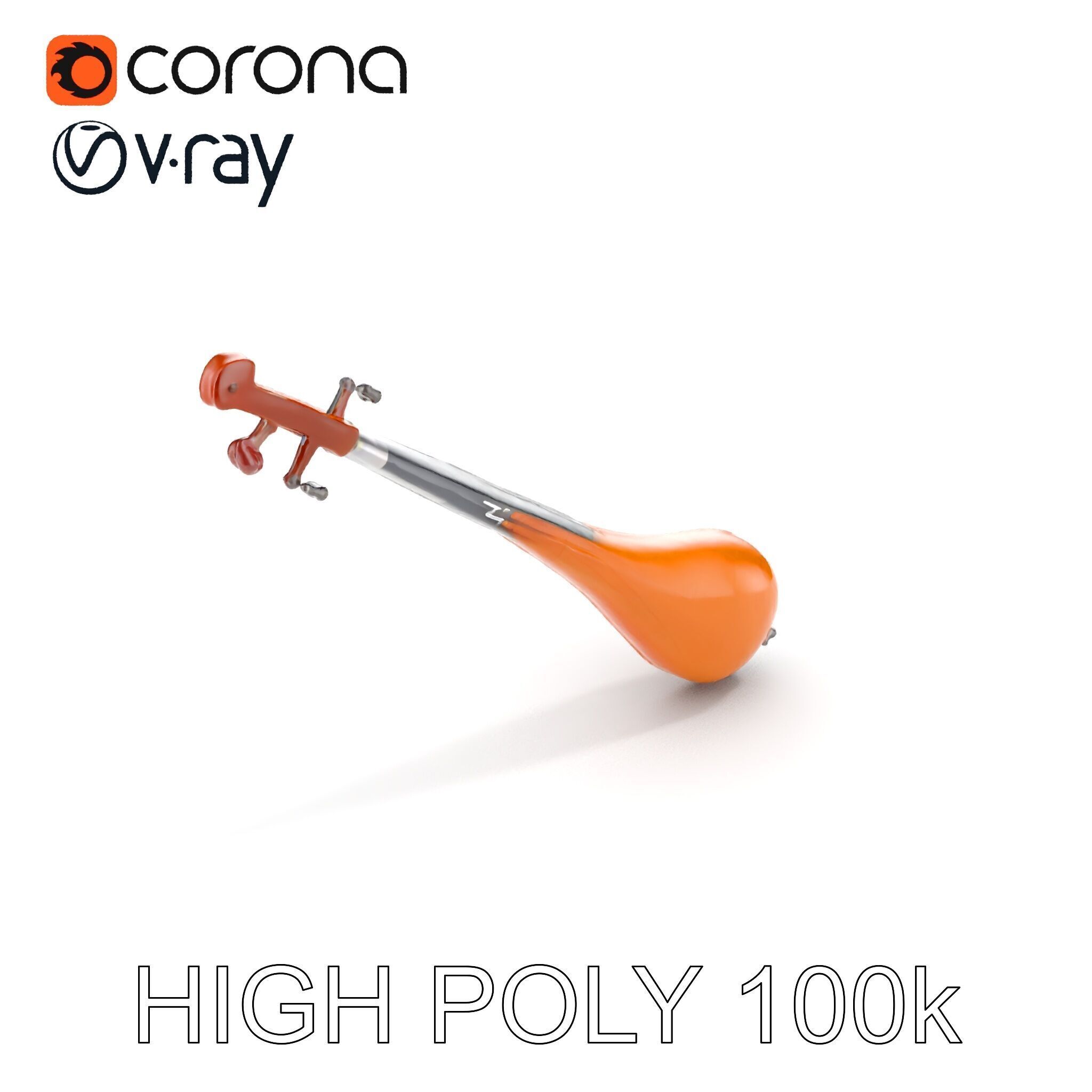 Traditional String Instrument Model Pack Low-poly 3D model_8