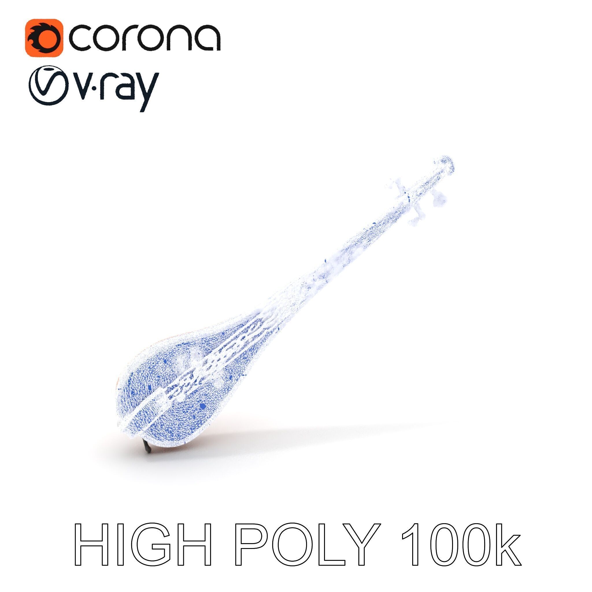 Traditional String Instrument Model Pack Low-poly 3D model_23