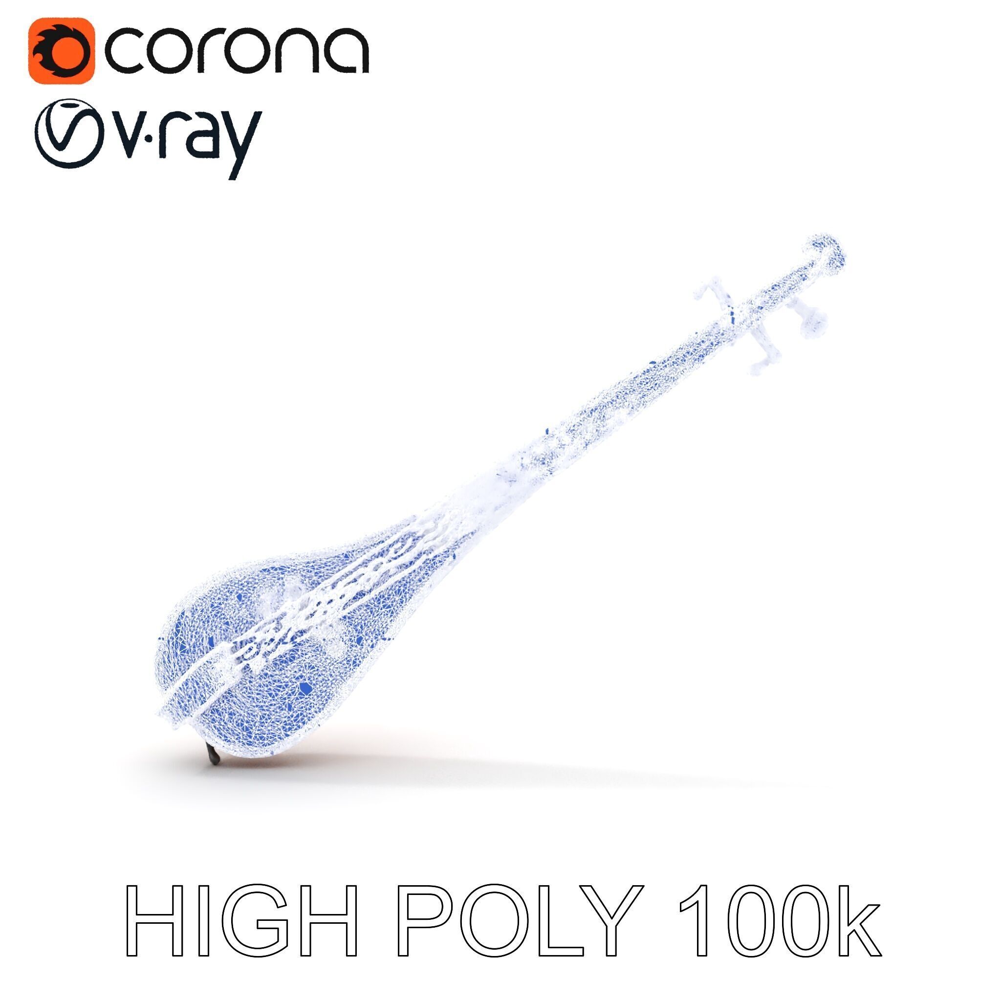 Traditional String Instrument Model Pack Low-poly 3D model_28