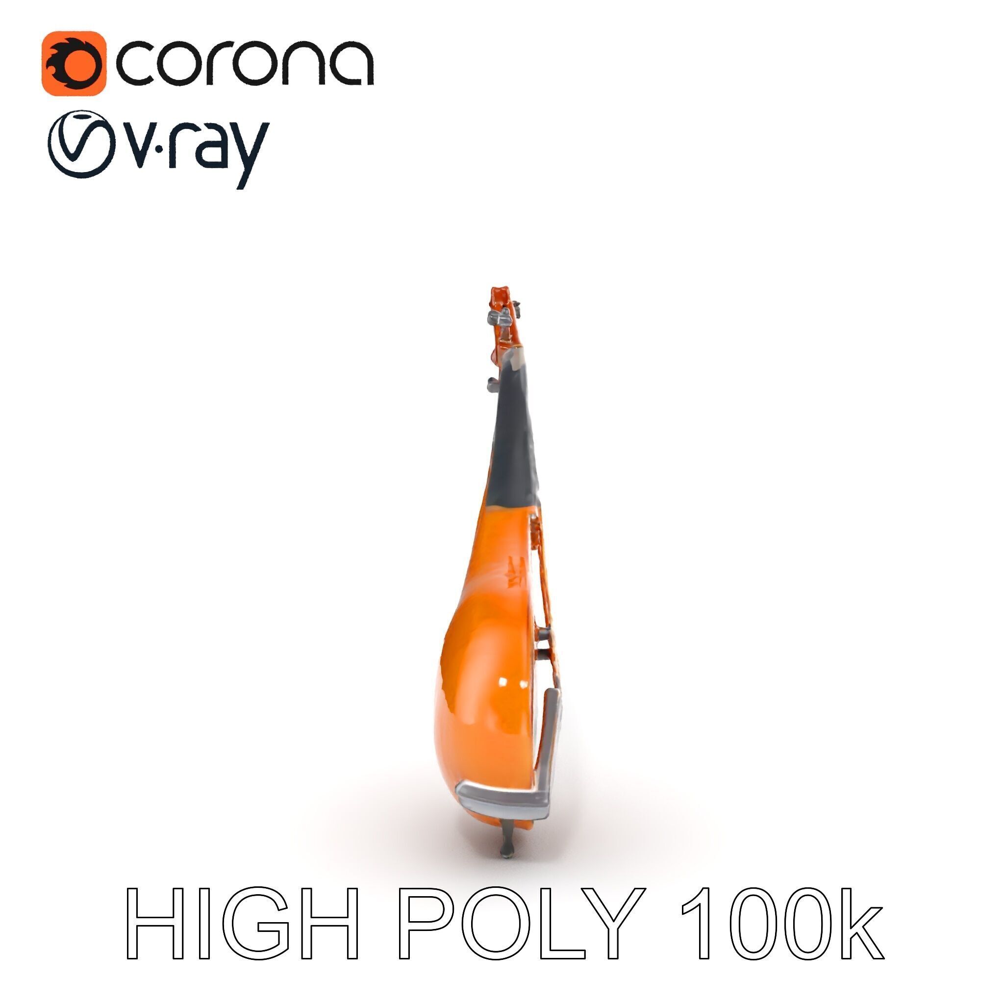 Traditional String Instrument Model Pack Low-poly 3D model_10