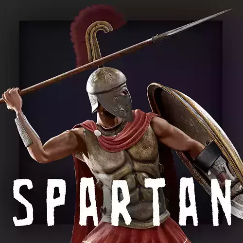 SPARTAN ROYAL Low-poly 3D model