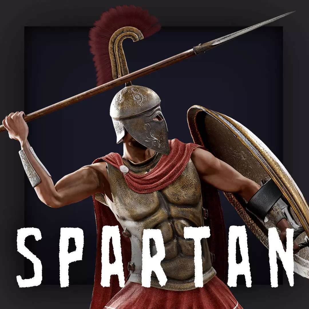 SPARTAN ROYAL Low-poly 3D model