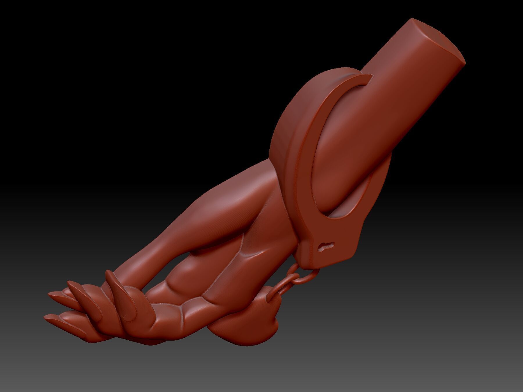 Hand love 3D print model_4