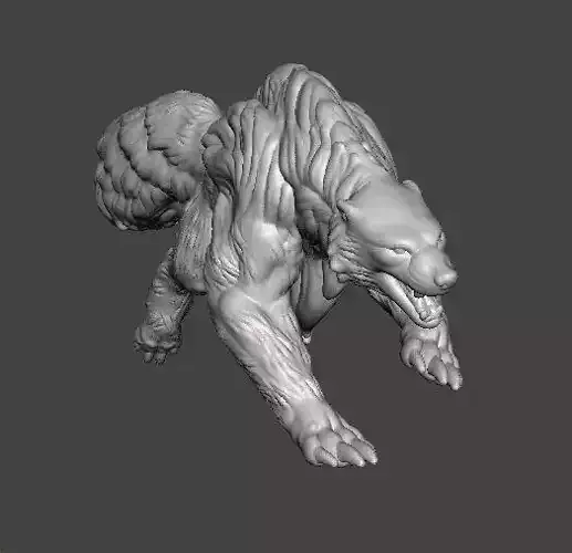 WILD WORG MINIATURE MODEL FOR FANTASY GAMES RPG DND 3D print model