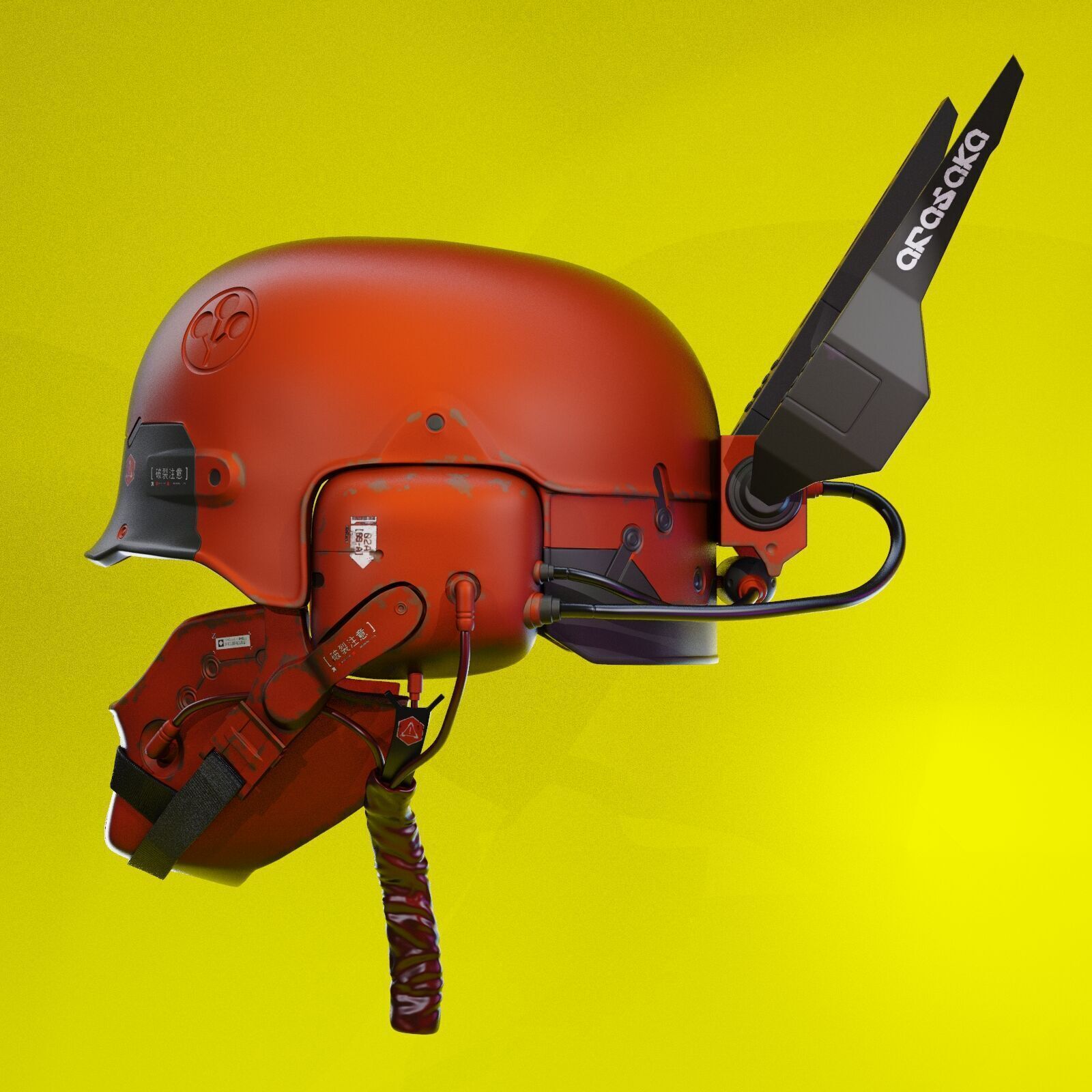 ARASAKA HELMET FROM CYBERPUNK 2077 3D print model_17