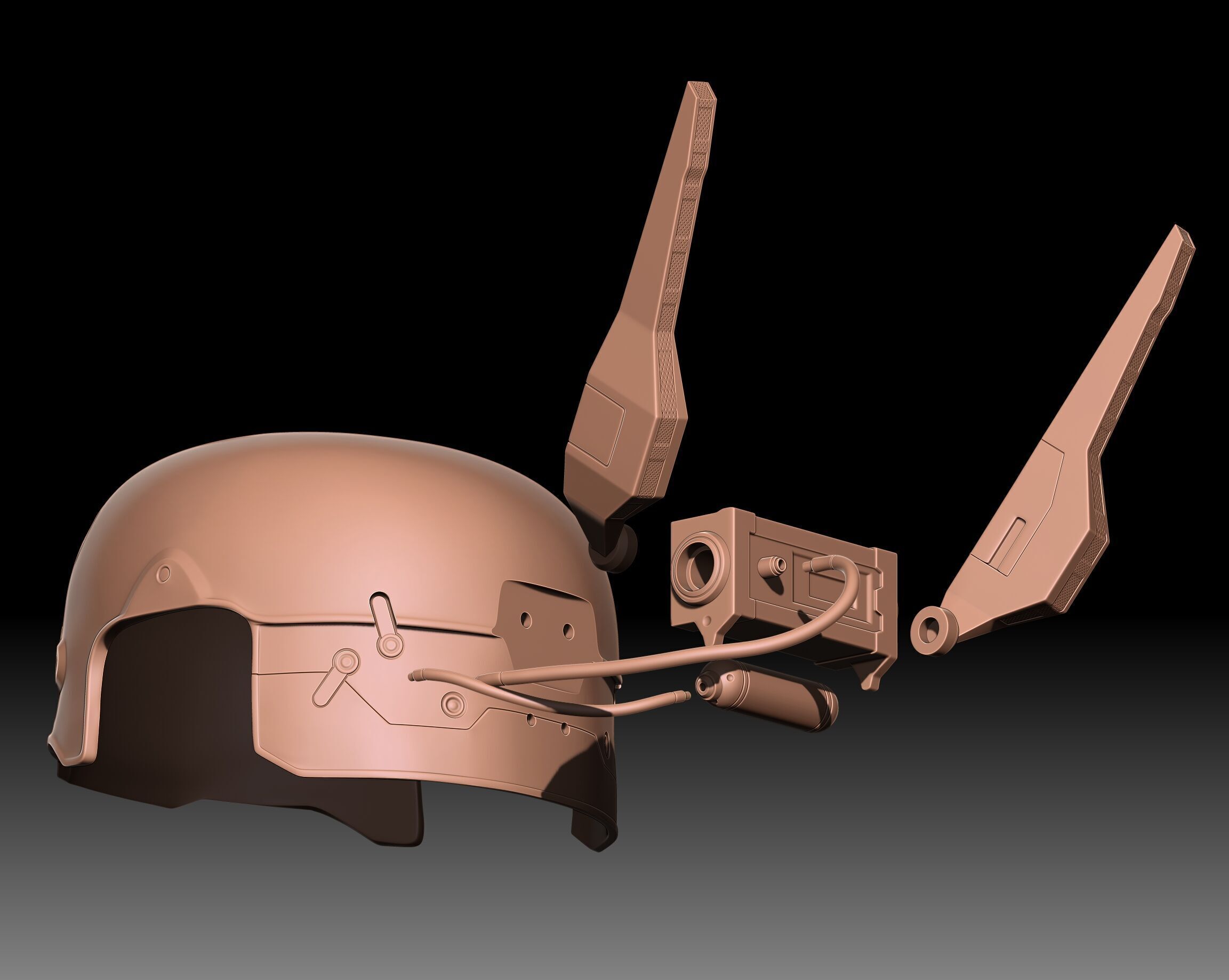 ARASAKA HELMET FROM CYBERPUNK 2077 3D print model_26