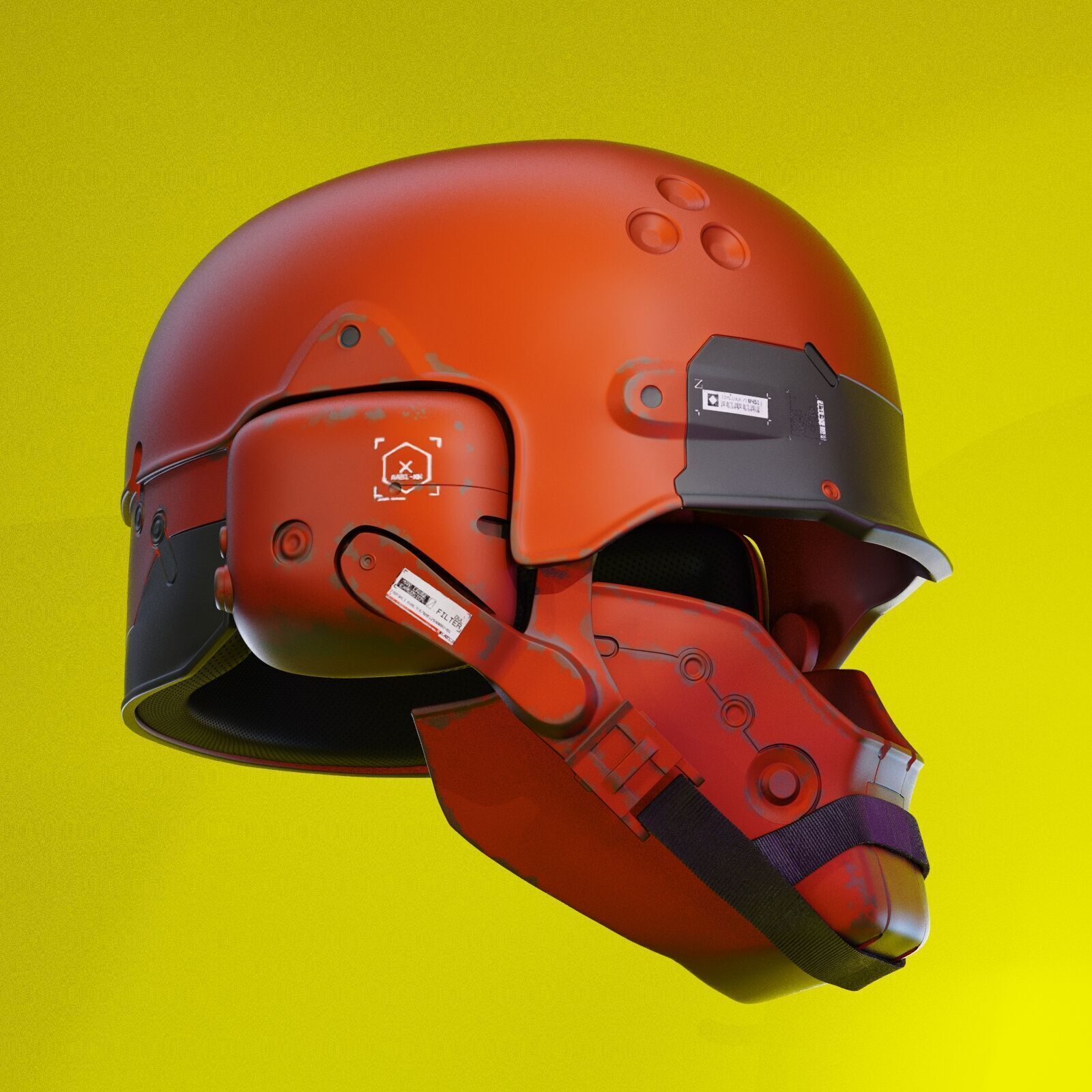 ARASAKA HELMET FROM CYBERPUNK 2077 3D print model_7