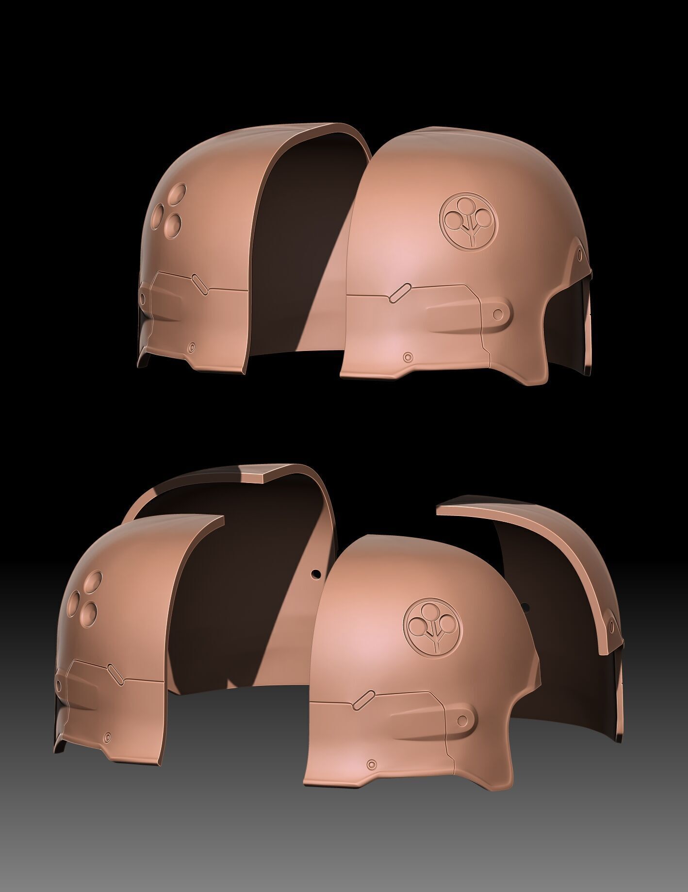 ARASAKA HELMET FROM CYBERPUNK 2077 3D print model_22