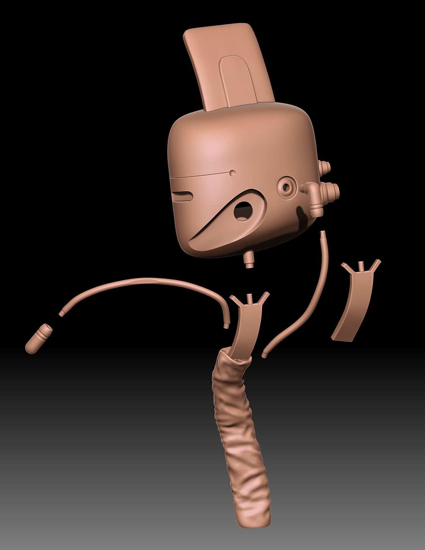 ARASAKA HELMET FROM CYBERPUNK 2077 3D print model_24