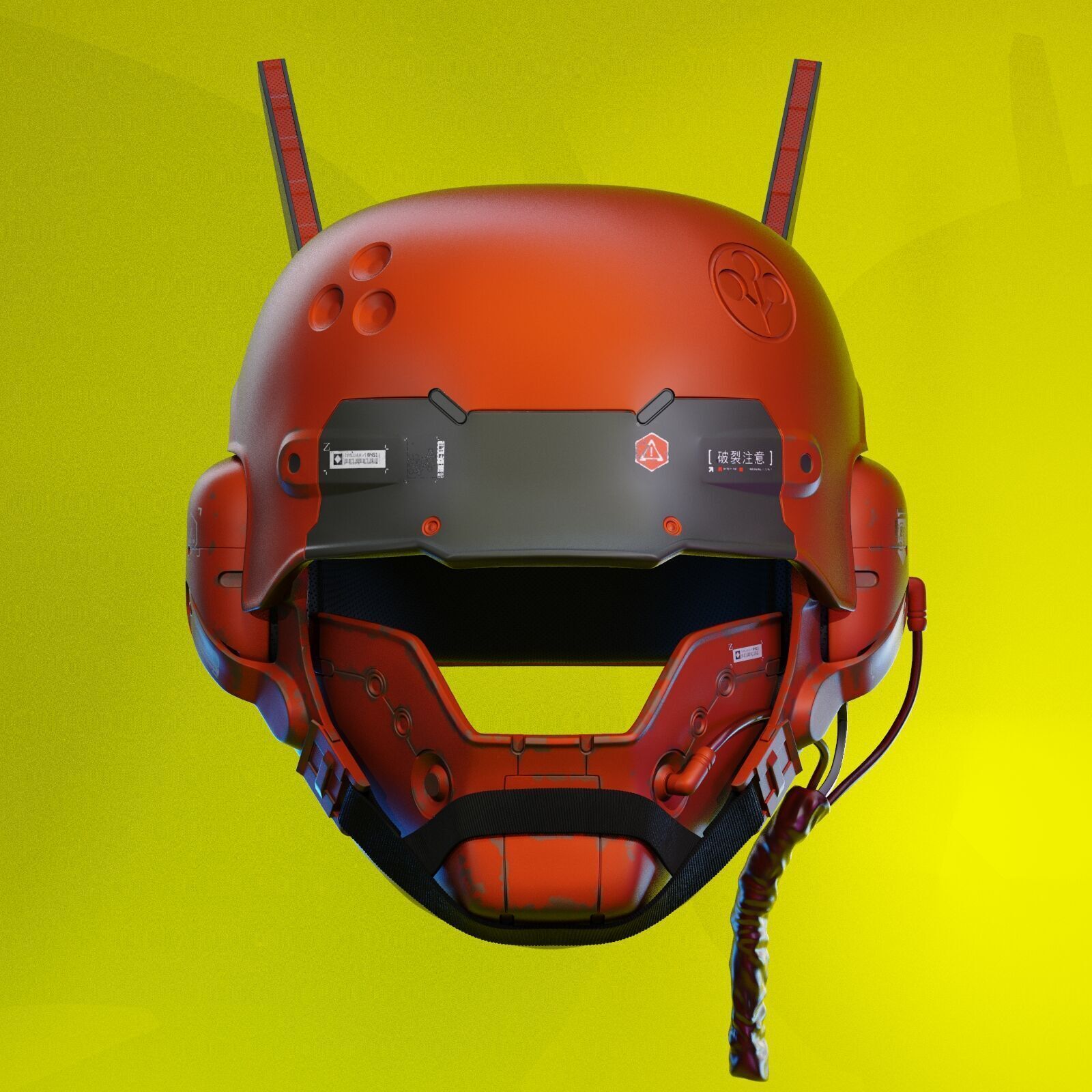 ARASAKA HELMET FROM CYBERPUNK 2077 3D print model_1