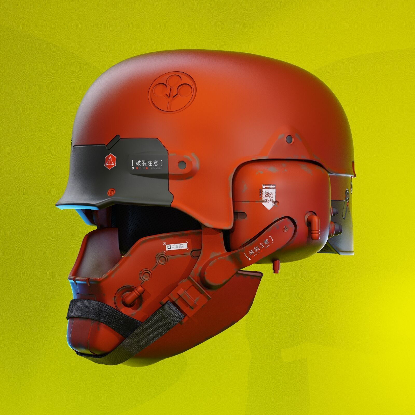 ARASAKA HELMET FROM CYBERPUNK 2077 3D print model_9