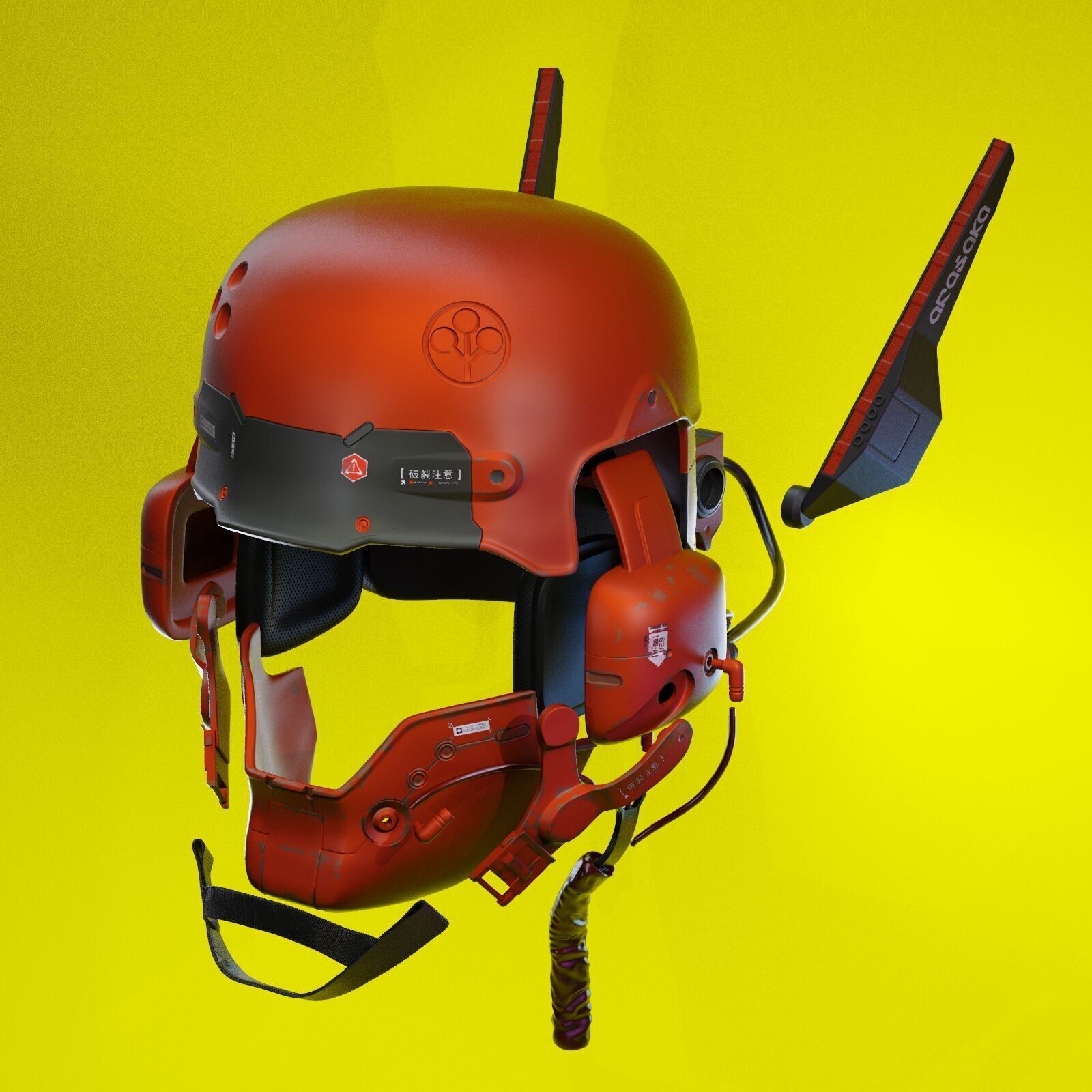 ARASAKA HELMET FROM CYBERPUNK 2077 3D print model_3