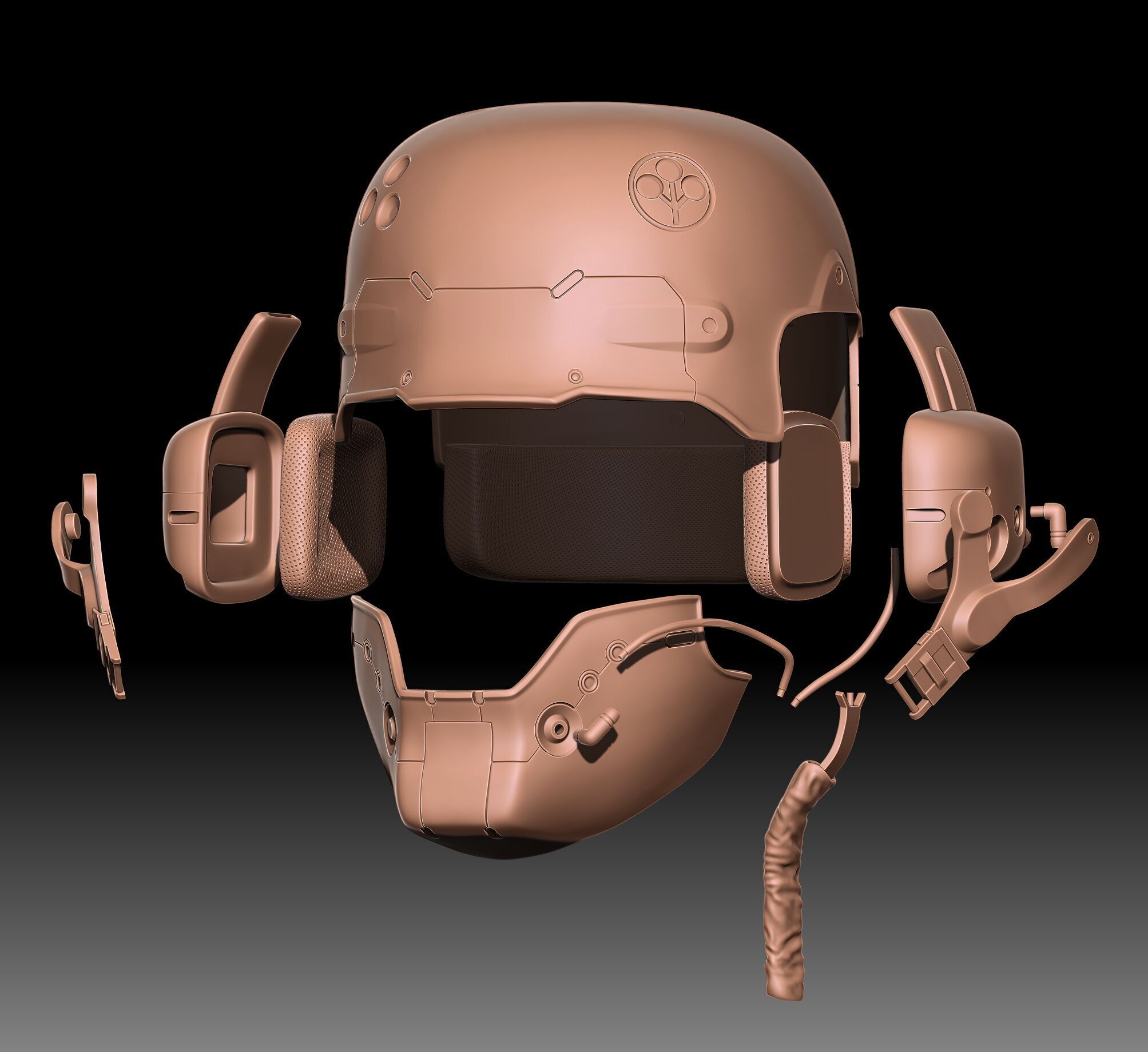 ARASAKA HELMET FROM CYBERPUNK 2077 3D print model_28