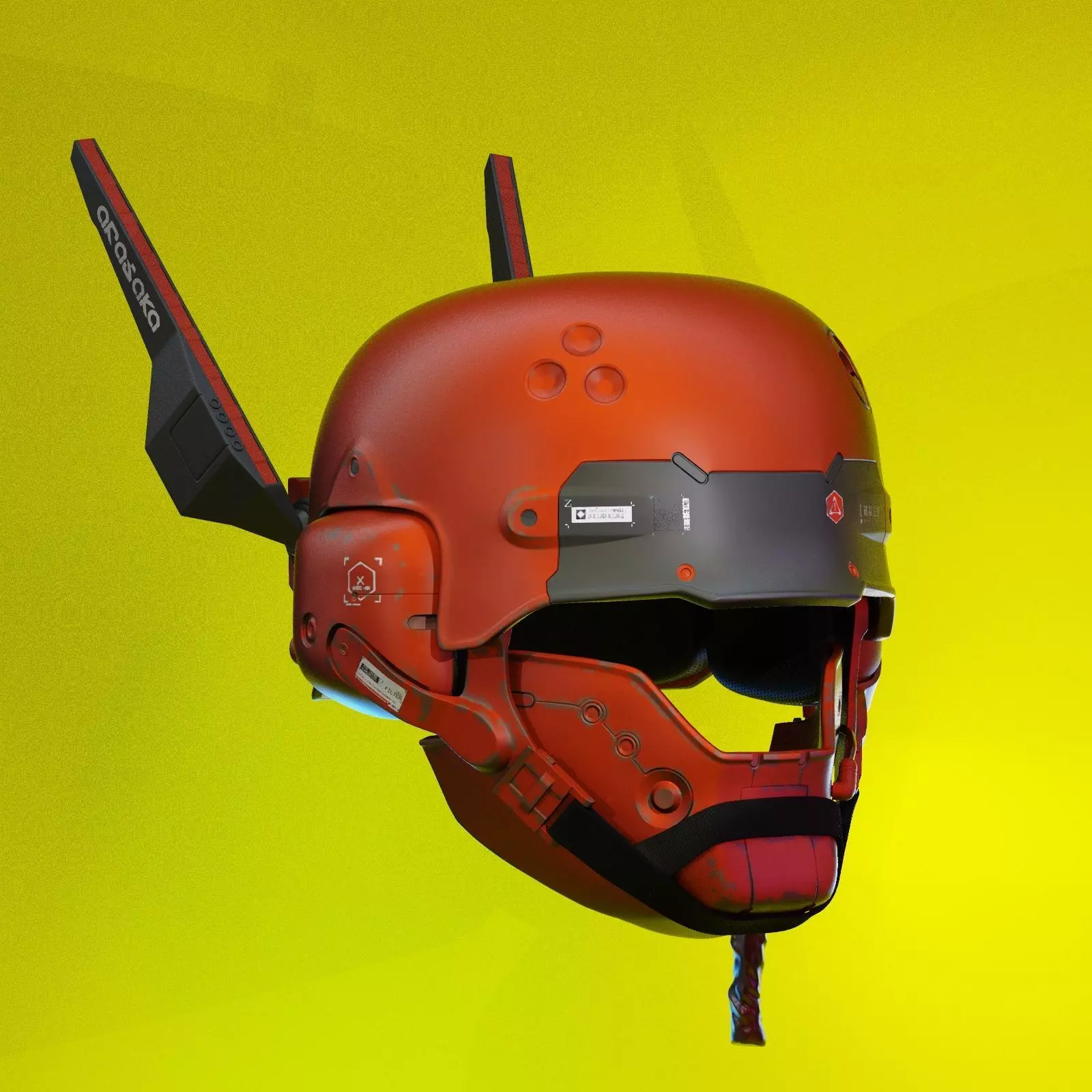 ARASAKA HELMET FROM CYBERPUNK 2077 3D print model_0