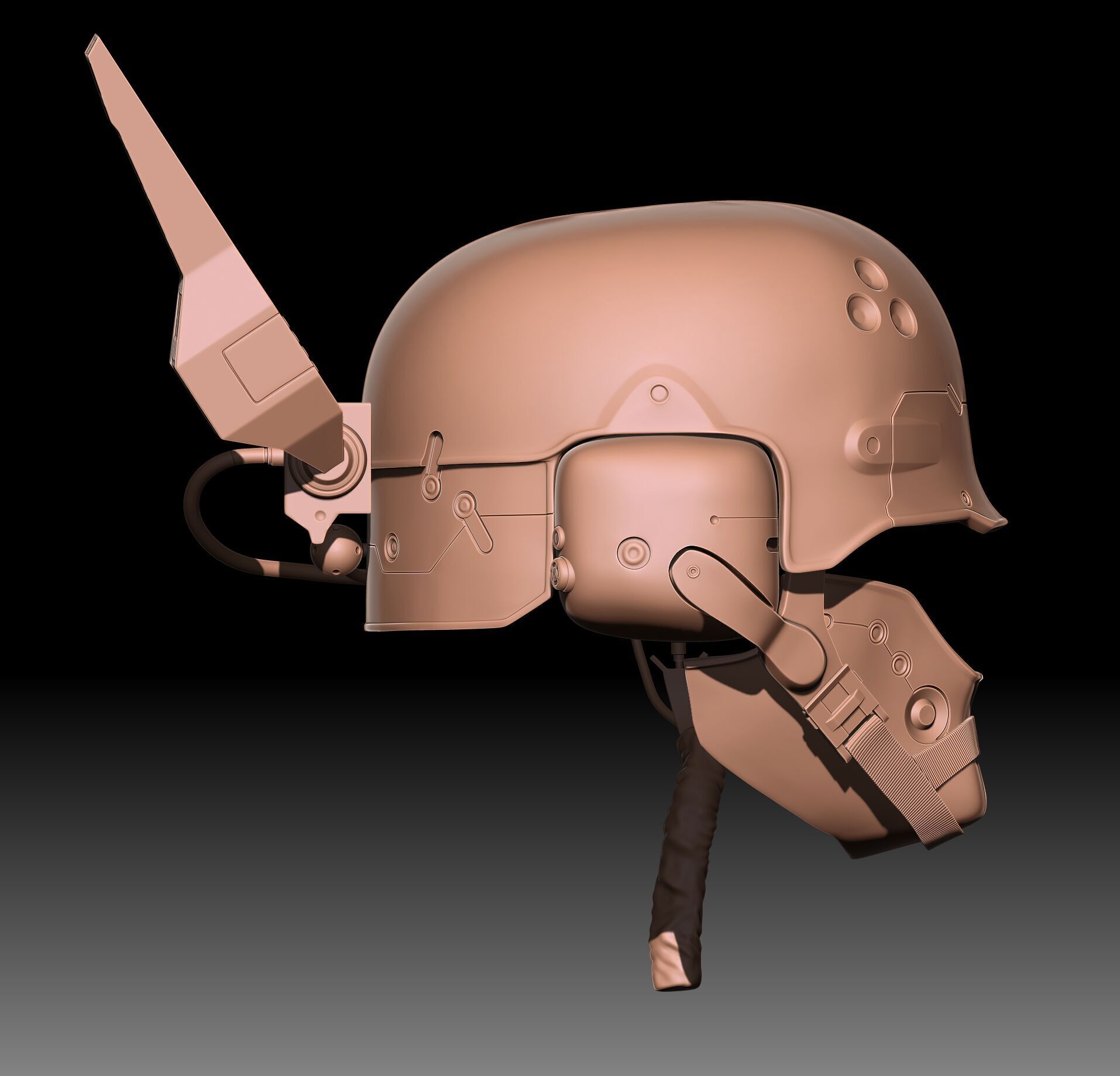ARASAKA HELMET FROM CYBERPUNK 2077 3D print model_19