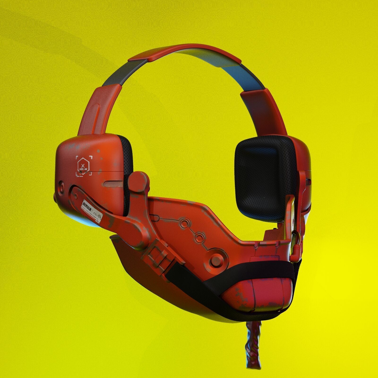 ARASAKA HELMET FROM CYBERPUNK 2077 3D print model_5