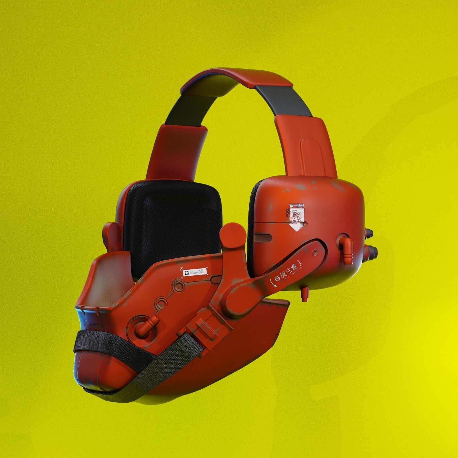 ARASAKA HELMET FROM CYBERPUNK 2077 3D print model_10