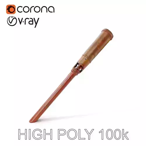 Rustic Metal Baseball Bat Model Pack