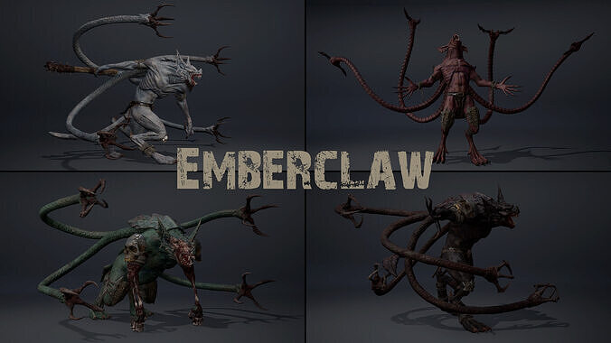 Emberclaw Low-poly 3D model