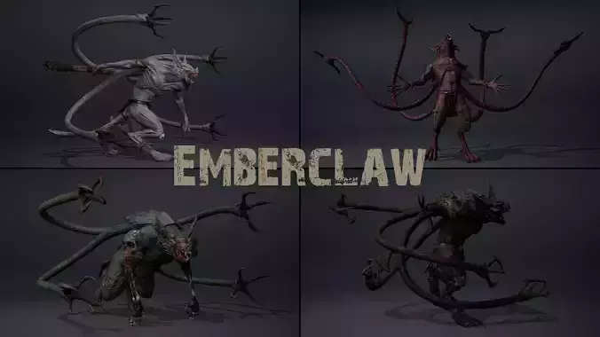Emberclaw Low-poly 3D model