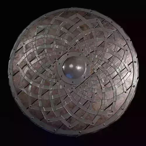Game Asset  Medieval Round Shield