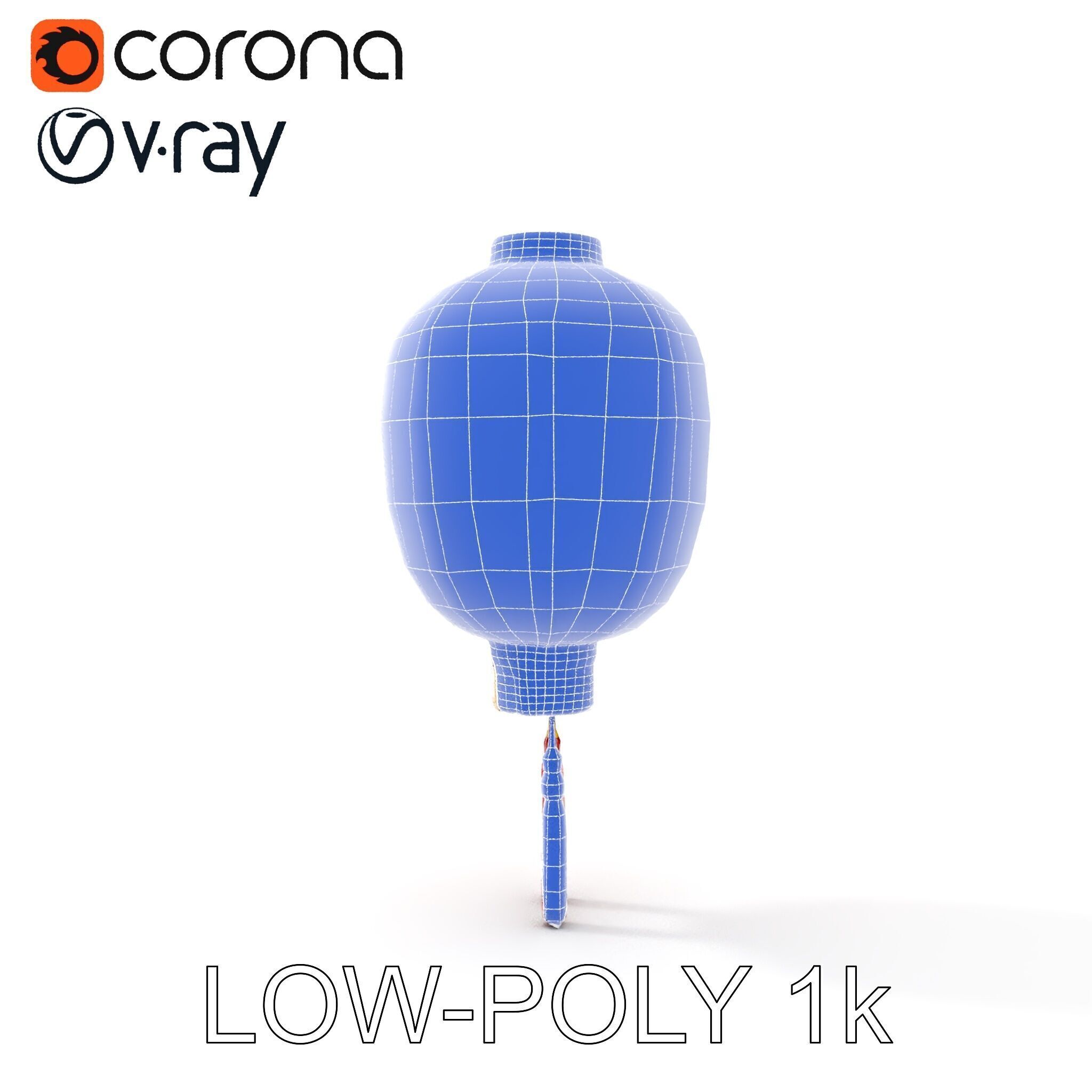 Traditional Chinese Lantern D Model Pack Low-poly 3D model_21