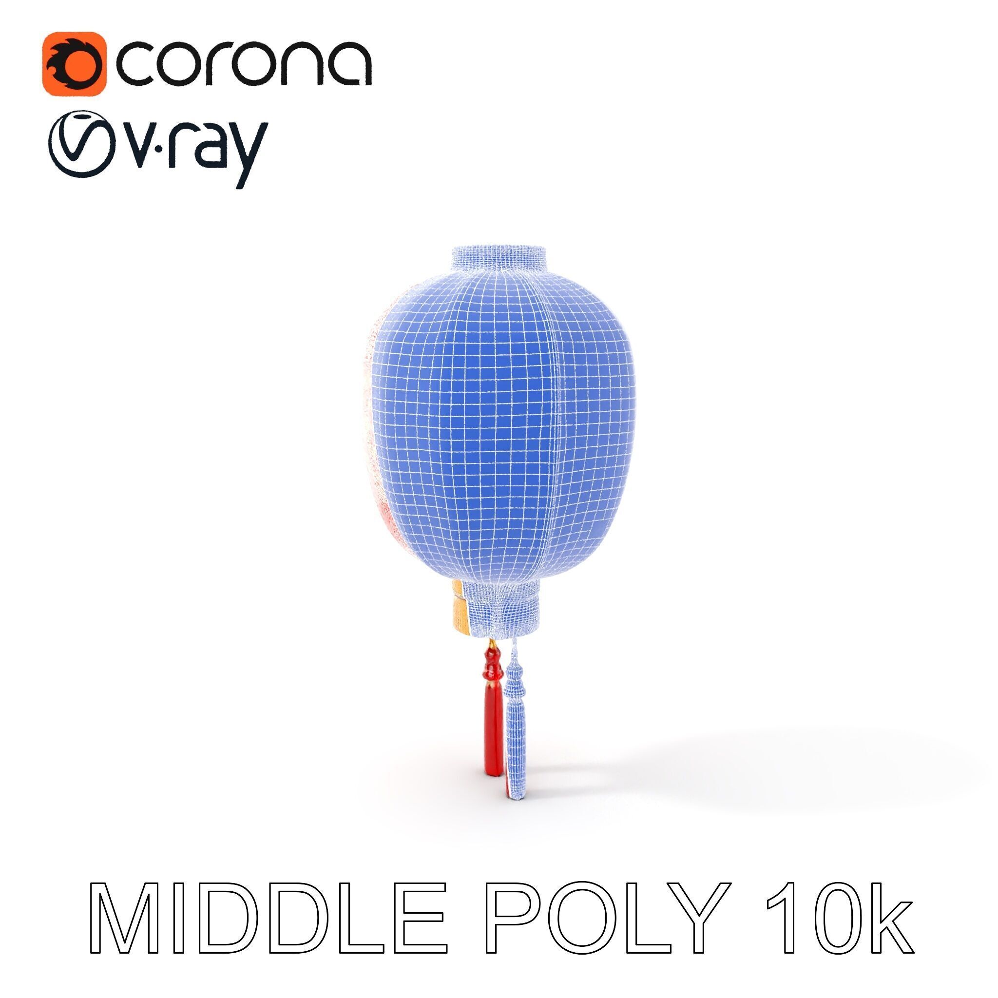 Traditional Chinese Lantern D Model Pack Low-poly 3D model_18