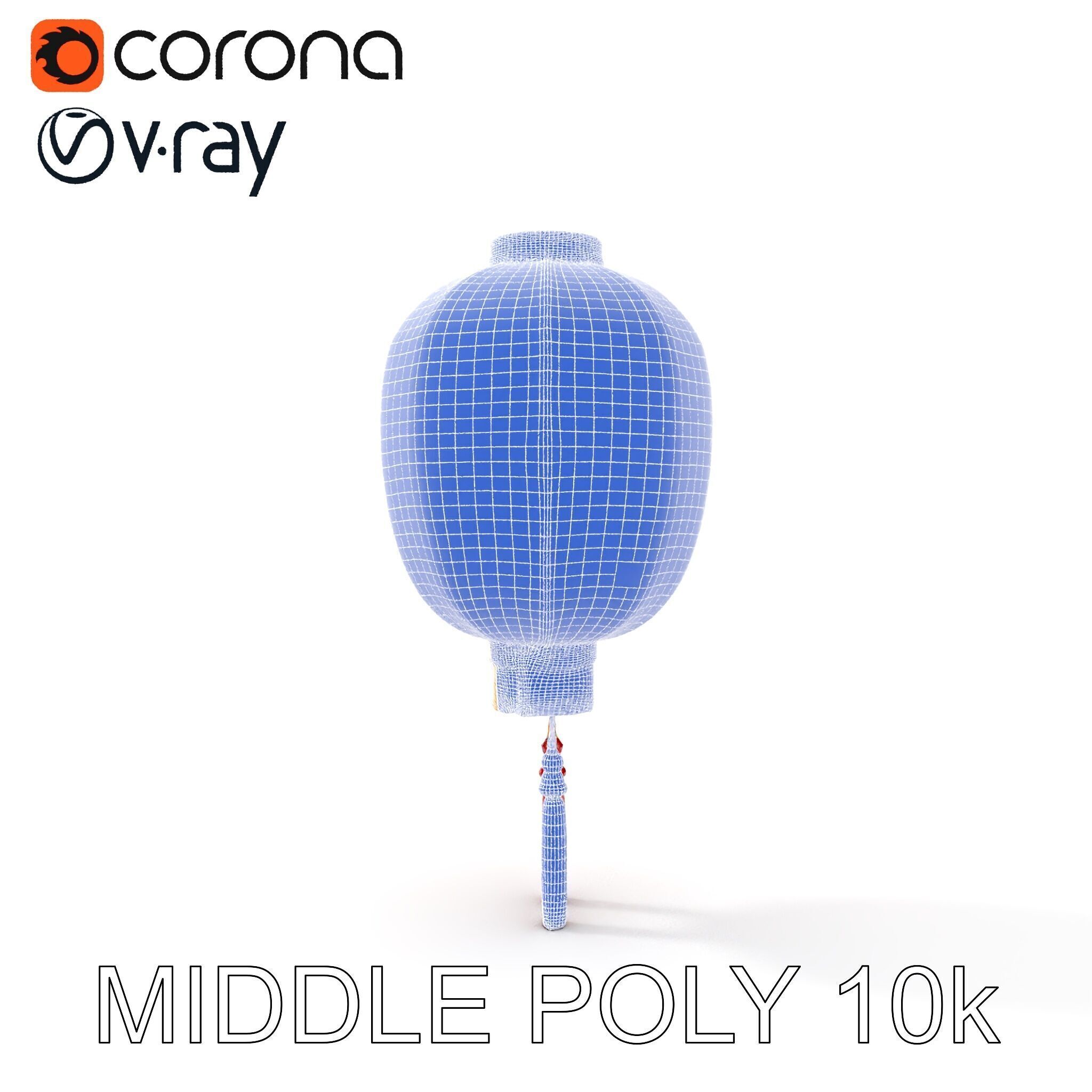 Traditional Chinese Lantern D Model Pack Low-poly 3D model_28