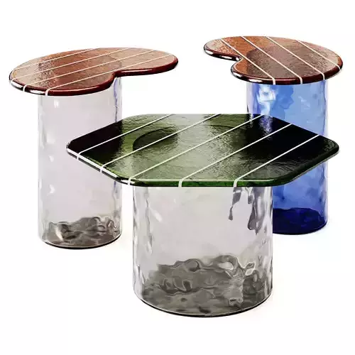 Miniforms STRICHE Murano Glass Coffee Table 3D model