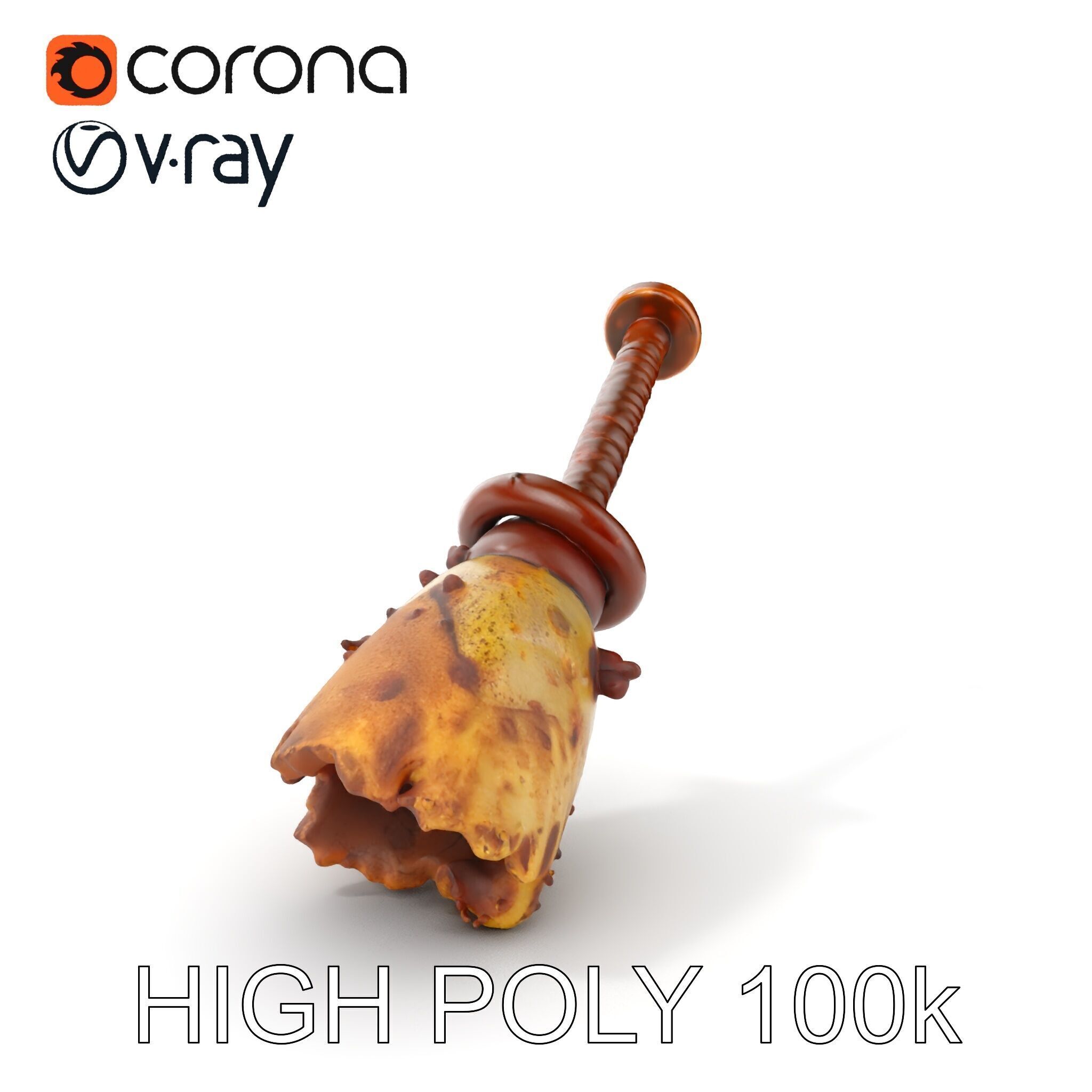 Rustic Chisel Model Pack for D Rendering and Game Design Low-poly 3D model_10